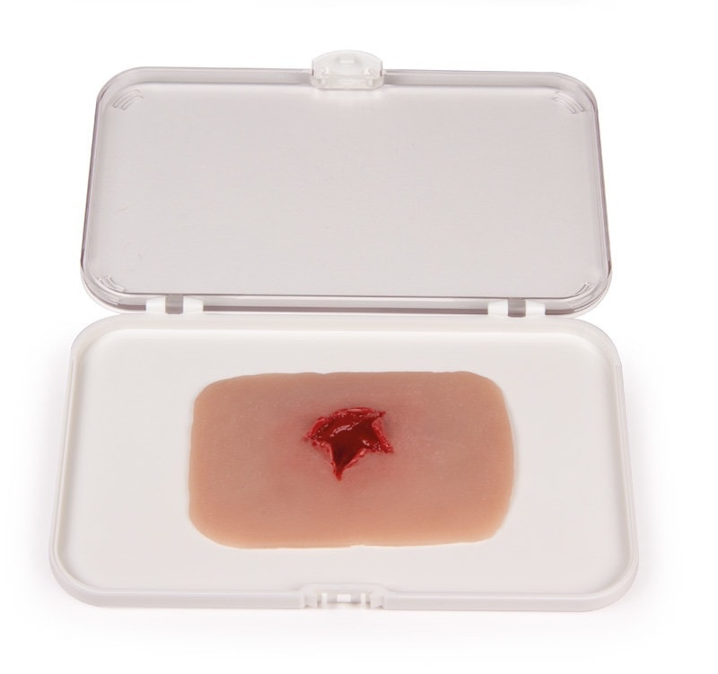 Skin Moulage, Bullet Hole Wound - Exit