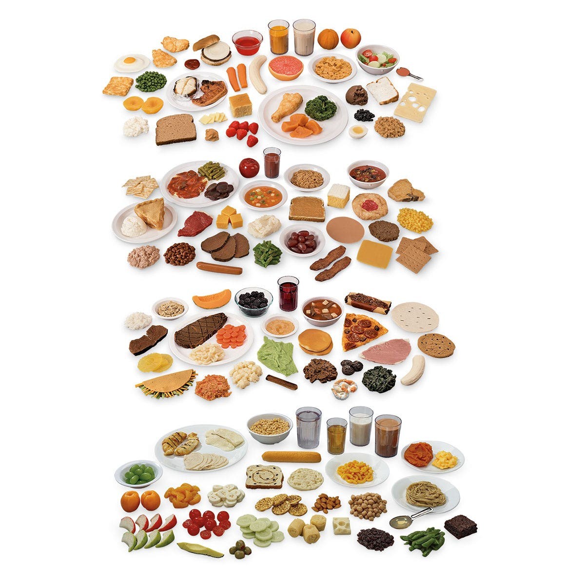 Complete Food Replica Assortment Set (Food Replica Packages 1, 2, 3, and 4)