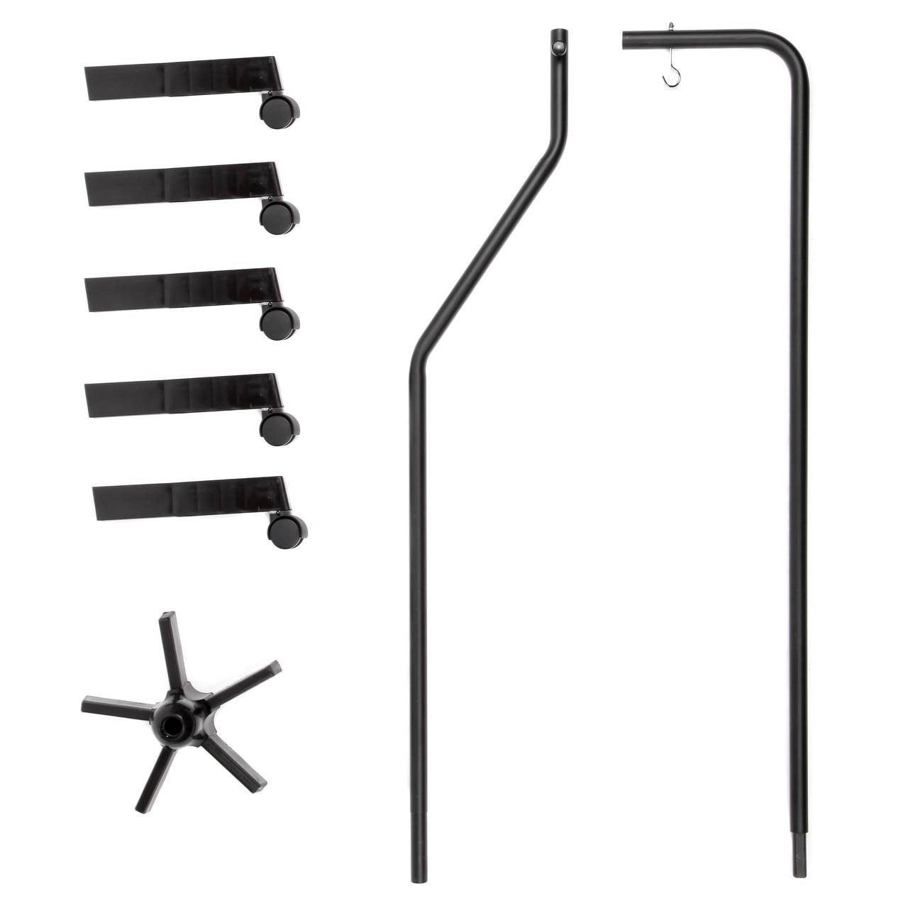 Axis Scientific Classic Life-Size Human Skeleton Anatomy Model with Study Booklet, Numbering Guide, and Hanging Stand each part of hanging stand