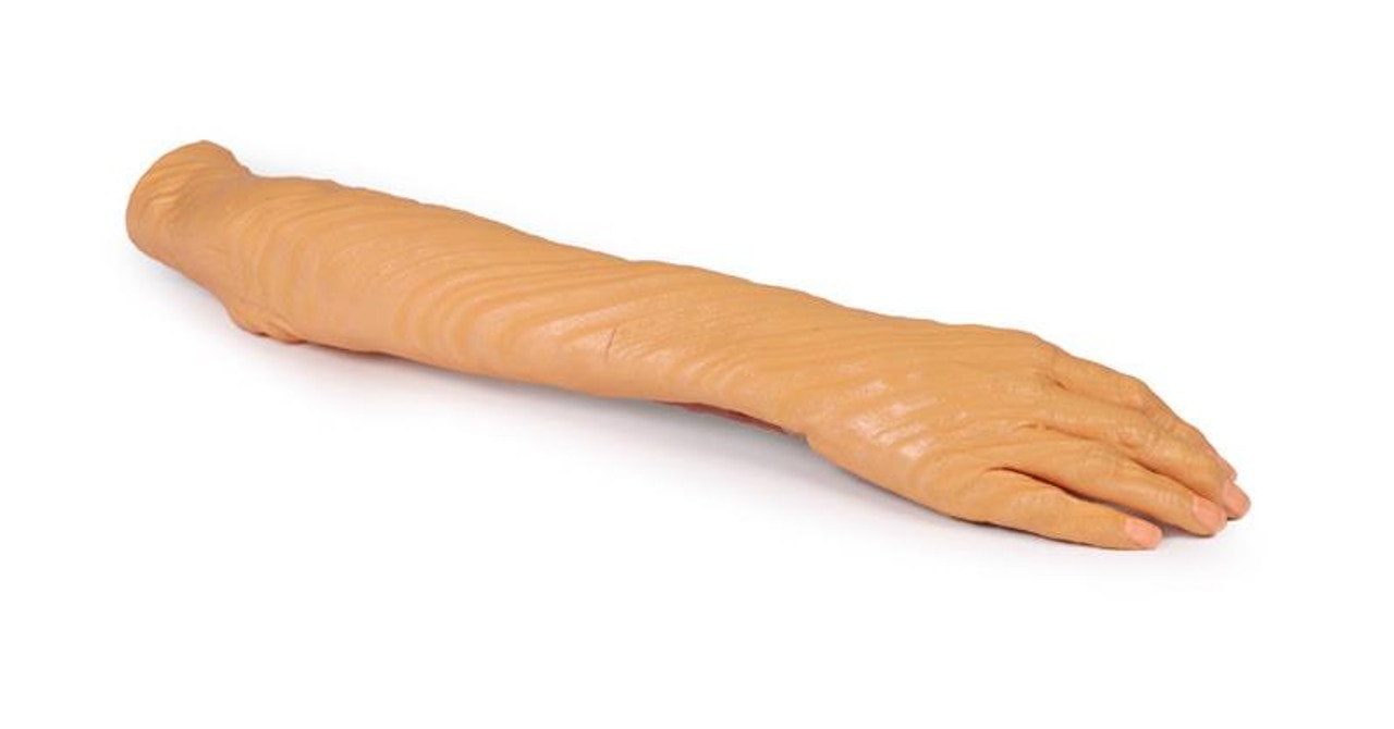 3D printed forearm and hand. Full view.