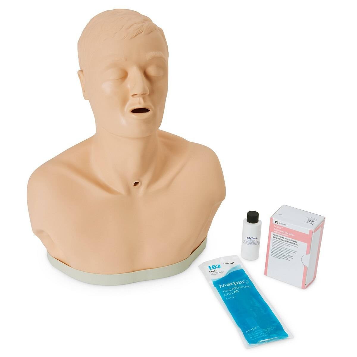 Life/form Adult Patient Education Tracheostomy Care Manikin