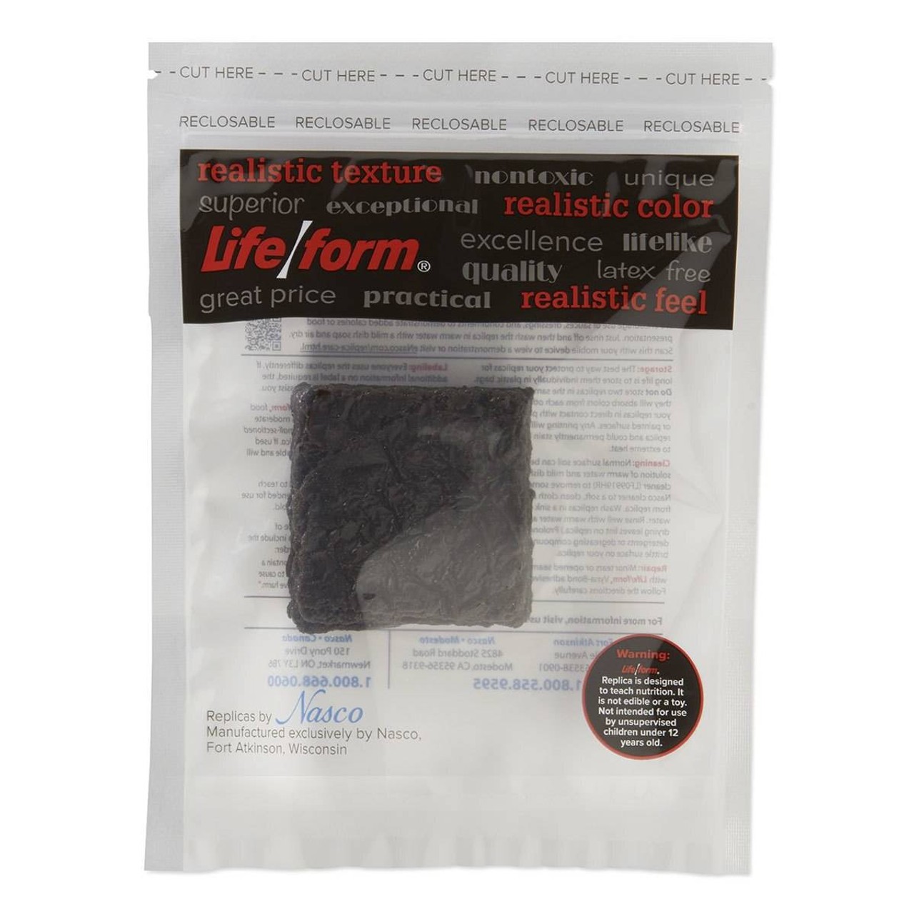 Nasco Brownie Food Replica - 2 count