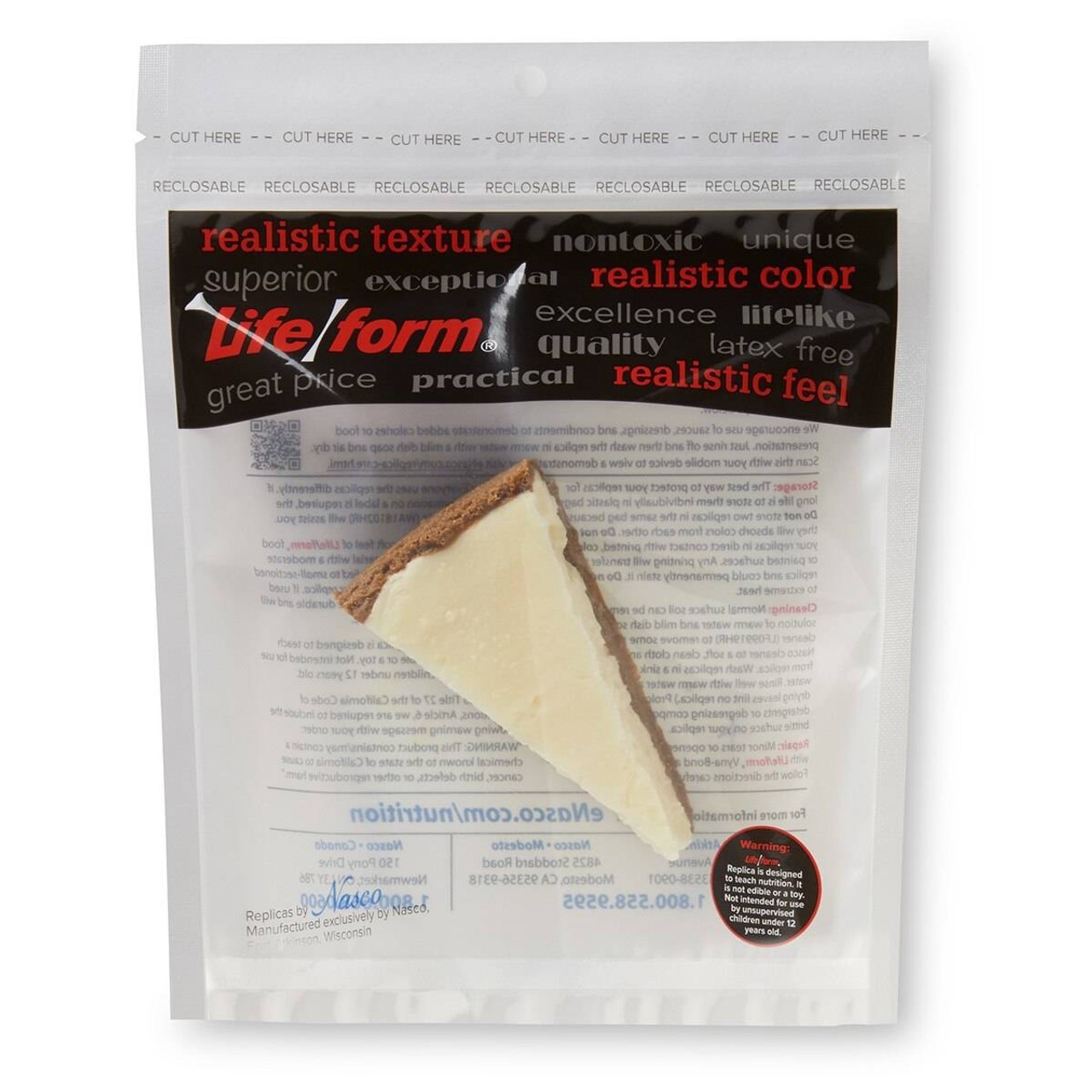 Nasco Cheesecake Food Replica - 4.5 oz