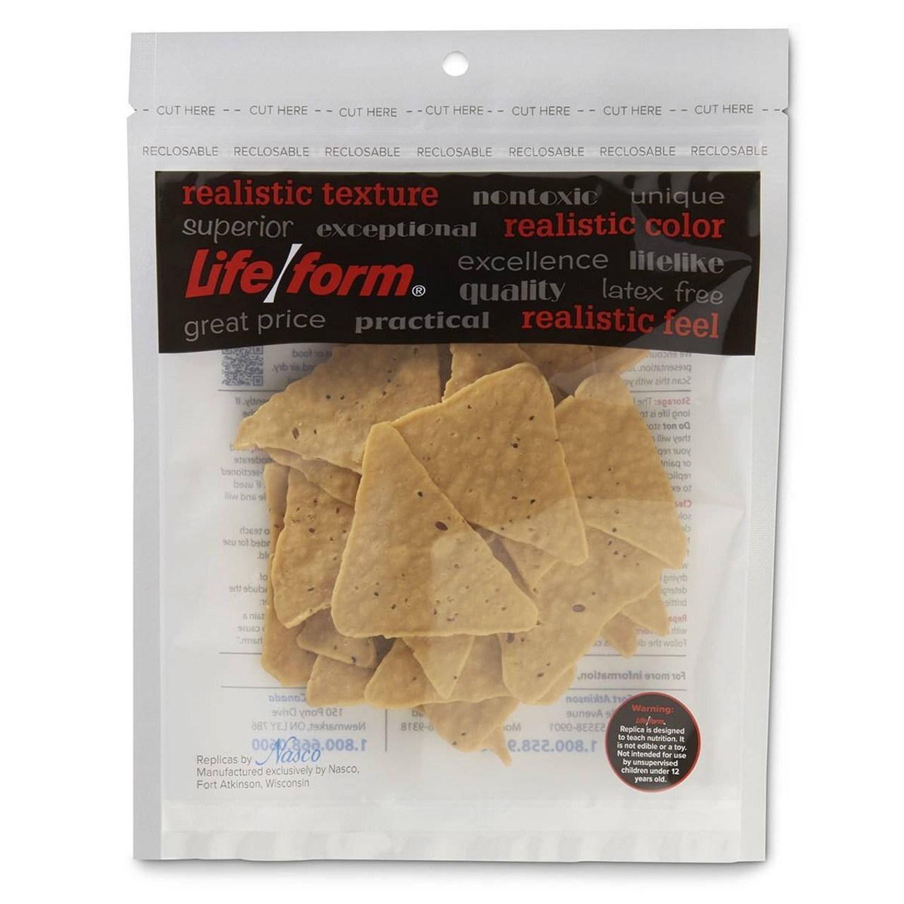 Nasco Chips Food Replica - Tortilla - 3/4 oz