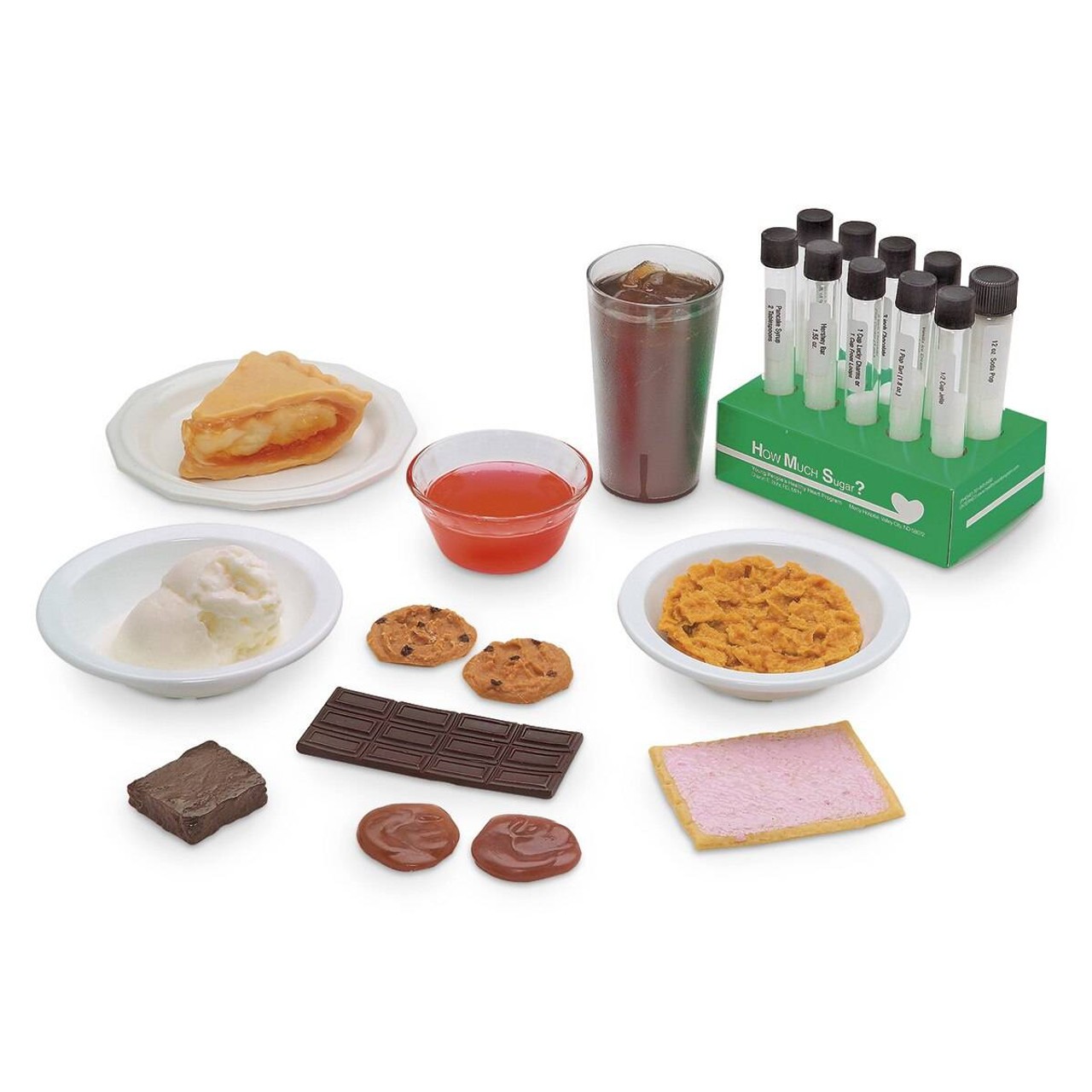 How Much Sugar? Test Tube Display and Nasco Sugar and Food Replica Kit