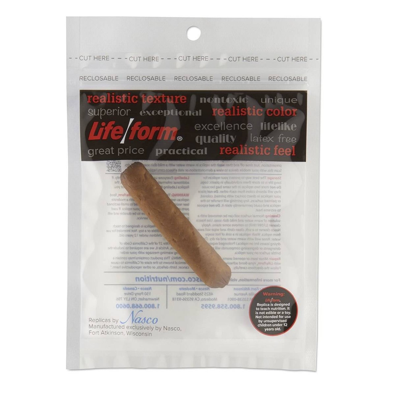 Nasco Pork Sausage Food Replica - Pre-cooked
