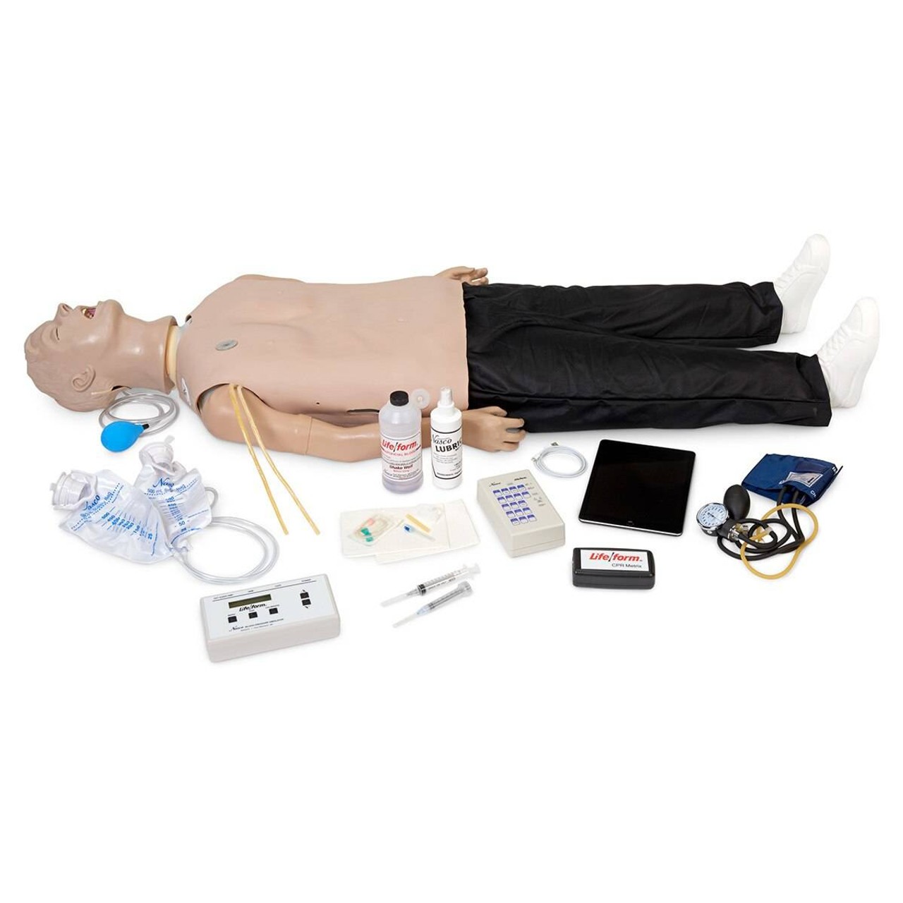 Life/form Deluxe Plus CRiSis Manikin with Advanced Airway Management, CPR Metrix, and iPad