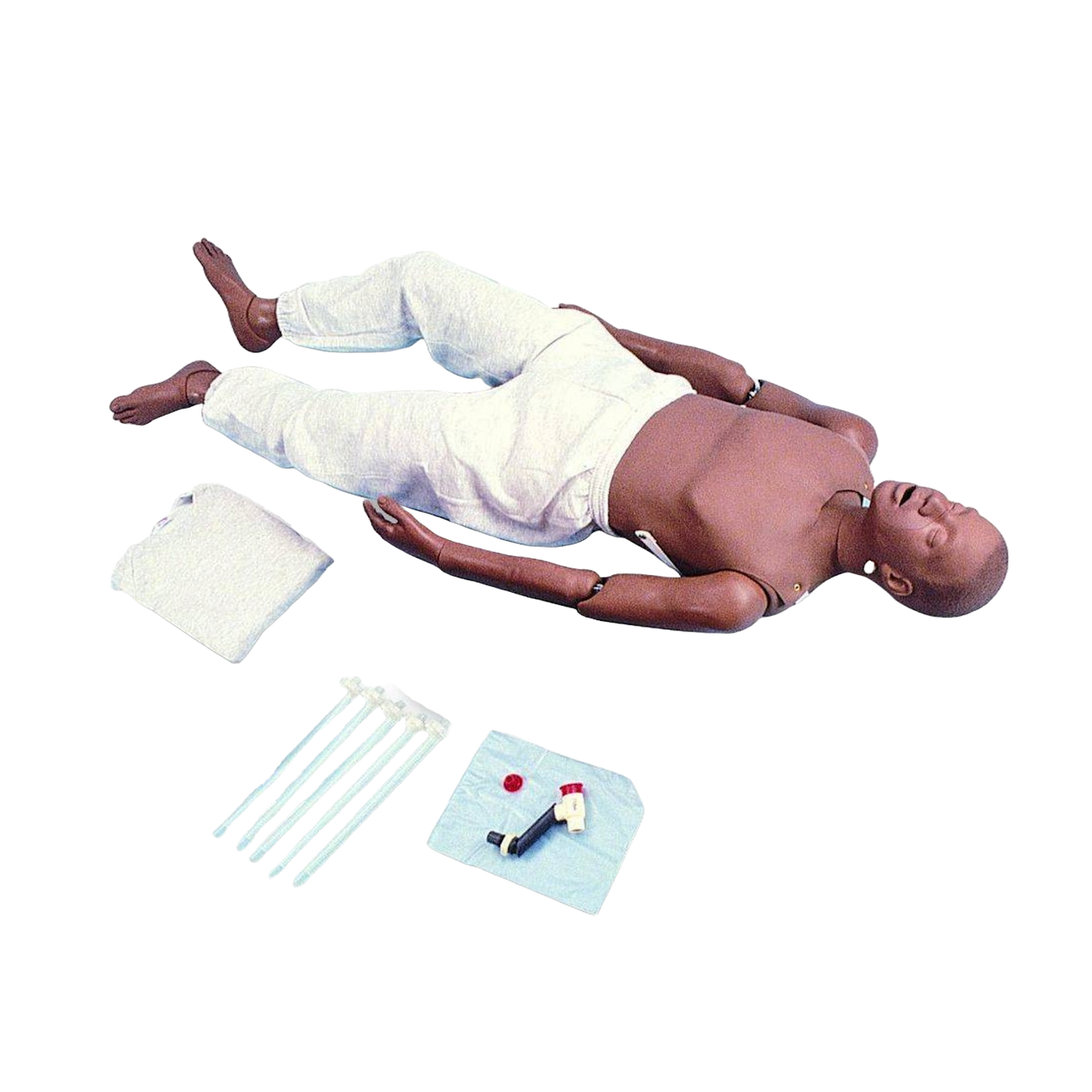 Adult Full Body CPR and Trauma Training Manikin - African-American