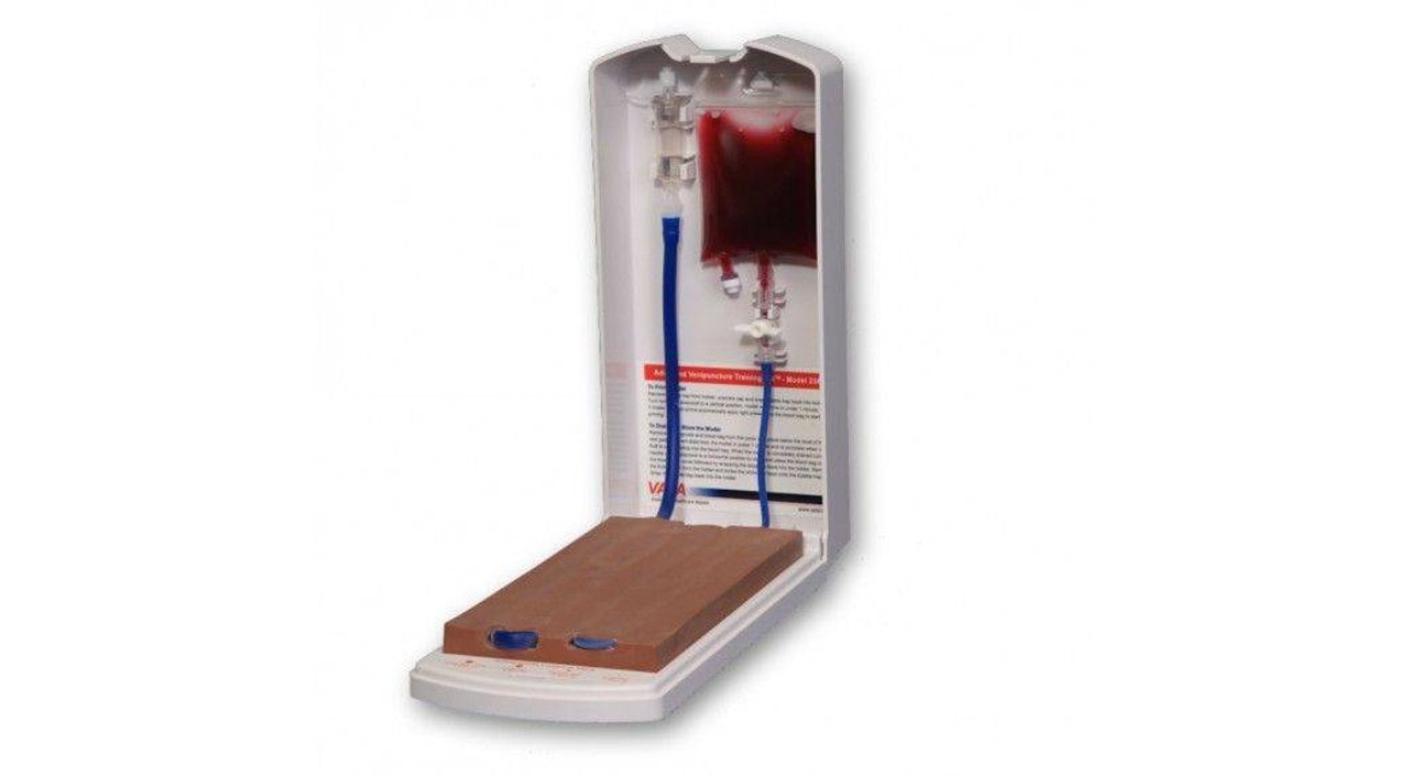 Advanced Four-Vein Venipuncture Training Aid - Dermalike II Latex Free Darkly Pigmented
