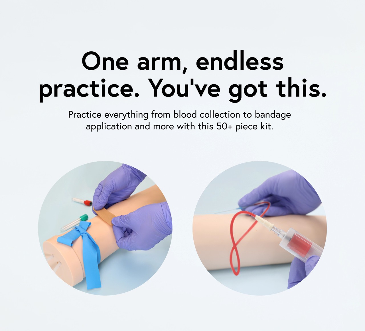 Anatomy Lab Venipuncture and IV Practice Arm Kit and Simulation