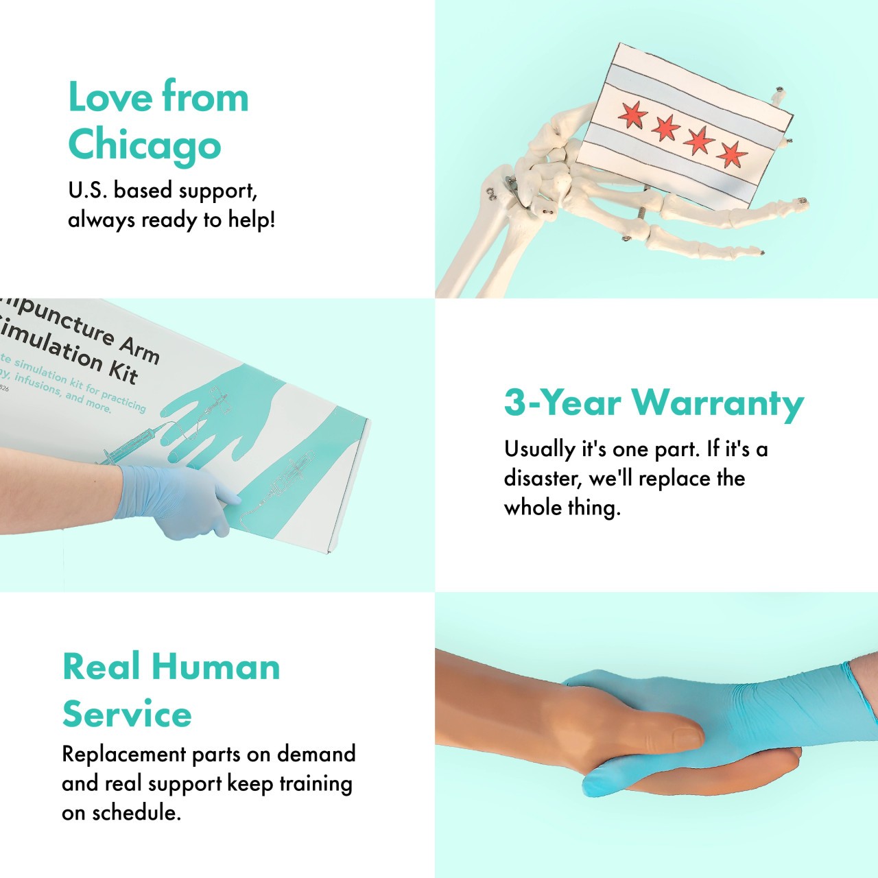 Anatomy Lab Venipuncture and IV Practice Arm Kit and Simulation Arm