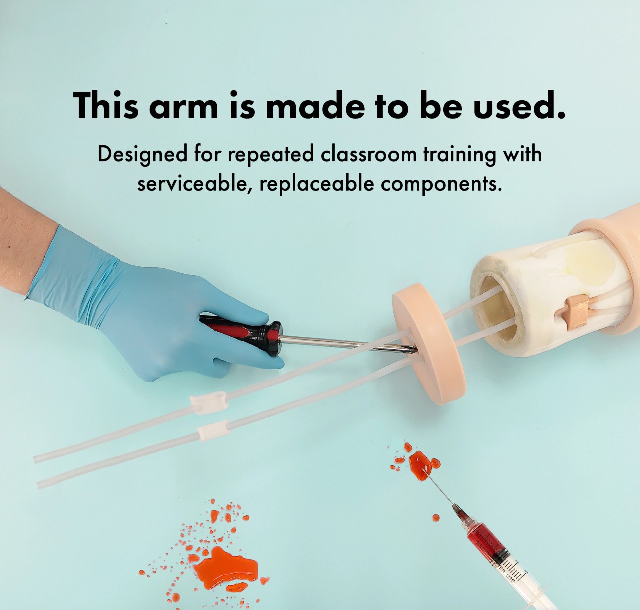 Anatomy Lab Venipuncture and IV Practice Arm Kit and Simulation Arm