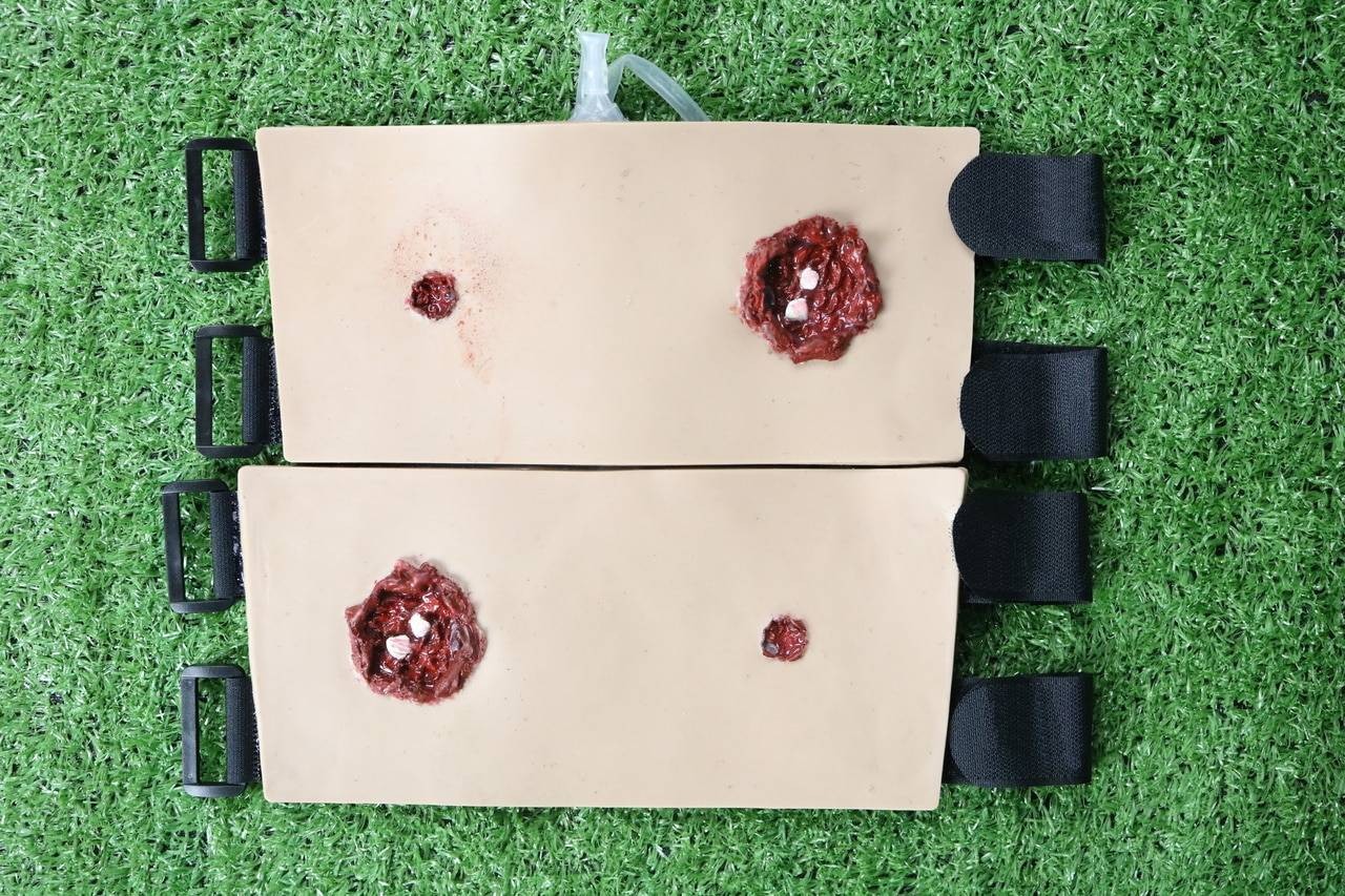 Anatomy Lab Moulage - 2 Piece Set of Arm Gunshots