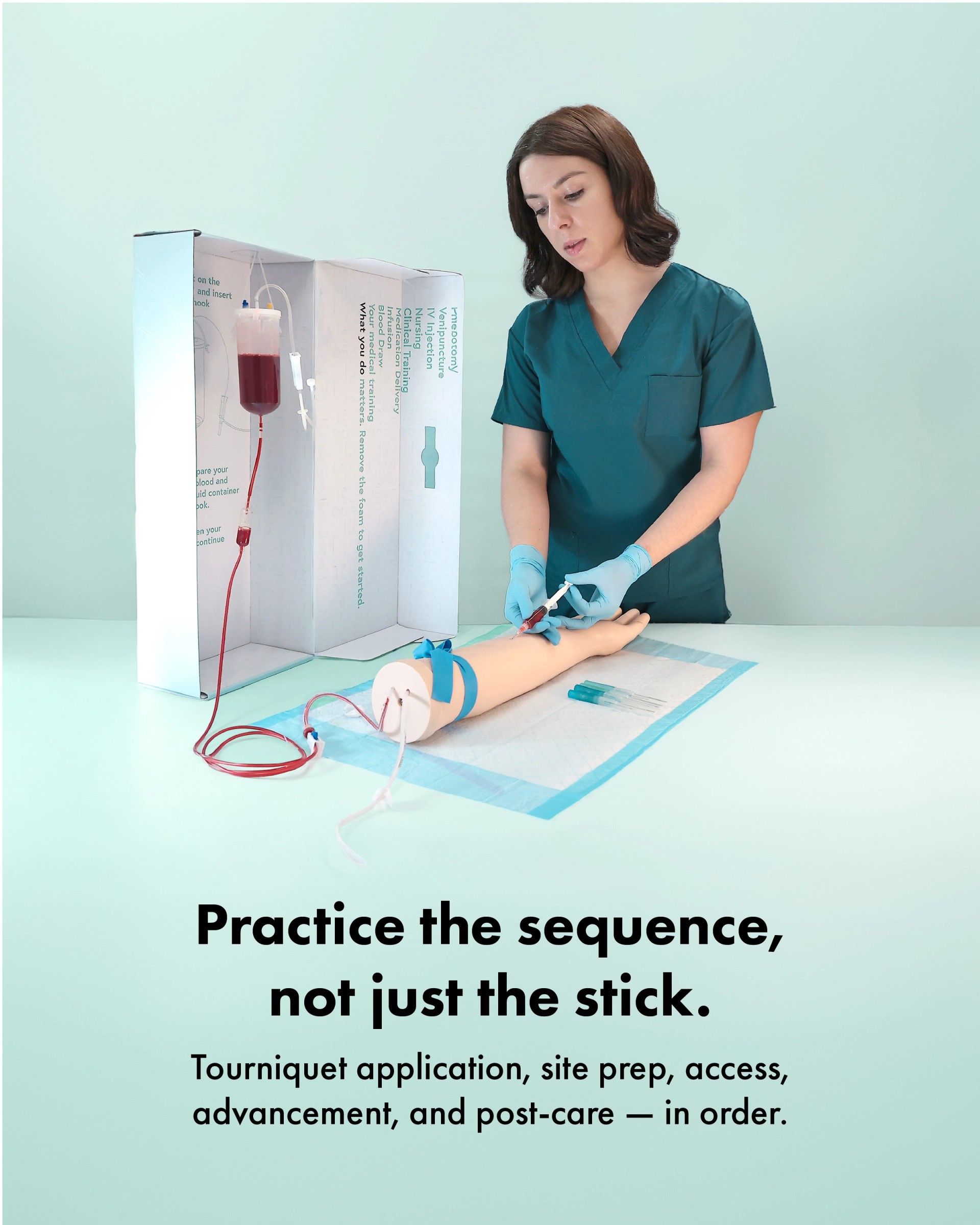 Anatomy Lab Venipuncture and IV Practice Arm Kit and Simulation Arm ...
