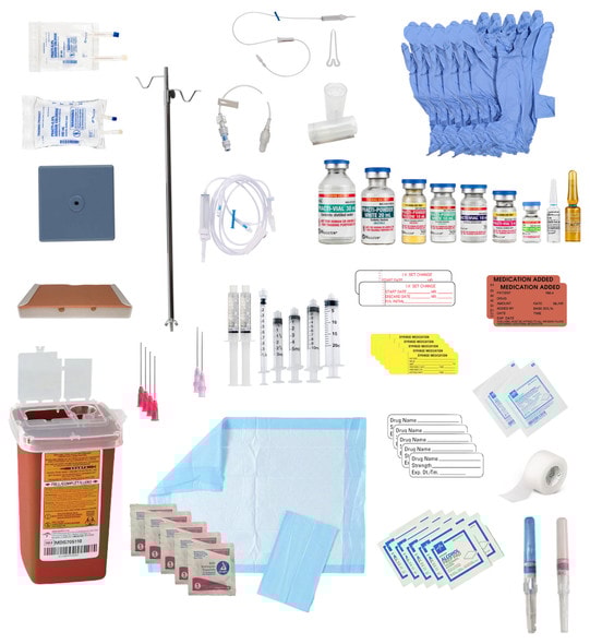 Anatomy Lab Deluxe Parenteral Medication Preparation Kit Anatomy Lab Deluxe Parenteral Medication Preparation Kit