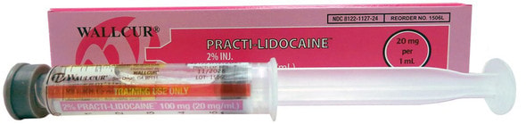 Practi-Lidocaine 2% I.V. (100 mg/5 mL) Pre-Filled 5 mL Syringe - 1 Count