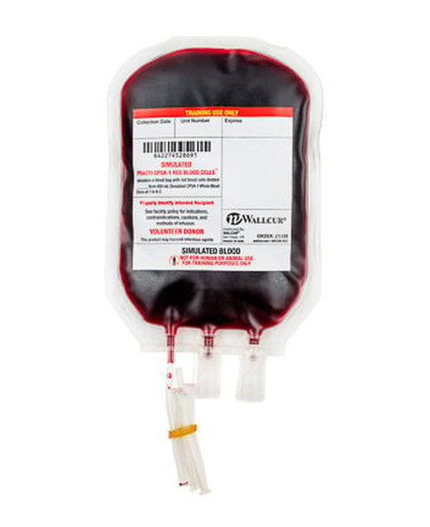 practi-blood bag simulation blood fake