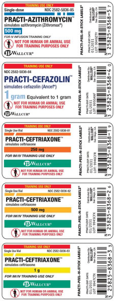 Practi-Antibiotic 10 mL Vial Labels (5 pcs) - 100 Count