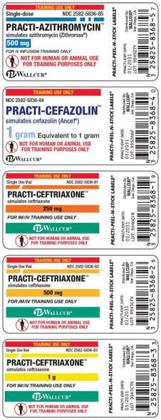 Practi-Antibiotic 10 mL Vial Labels (5 pcs) - 100 Count