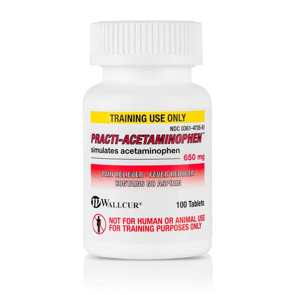 Practi-Acetaminophen Oral Medication, Simulated Medication
