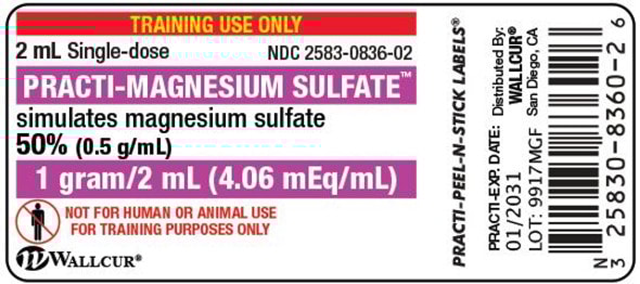 Practi-Magnesium Sulfate Peel-N-Stick Vial Labels - 100 Count Practi-Magnesium Sulfate Peel-N-Stick Vial Labels - 100 Count