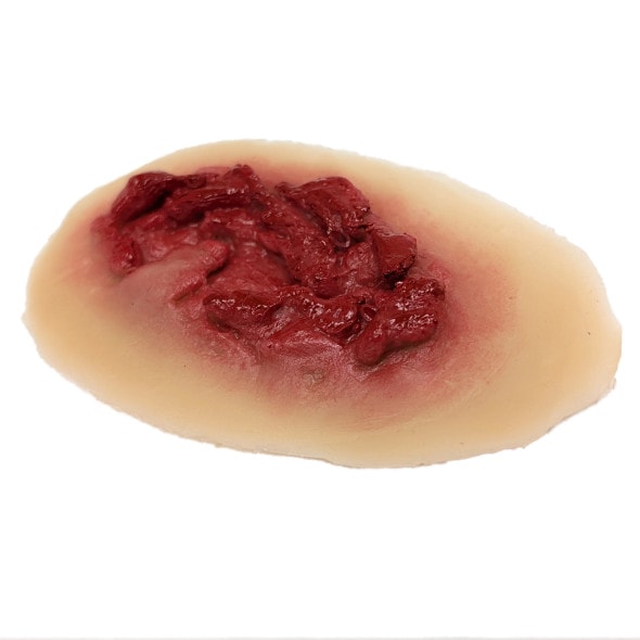 Anatomy Lab Moulage - Hemorrhaging Large Laceration Anatomy Lab Moulage - Hemorrhaging Large Laceration