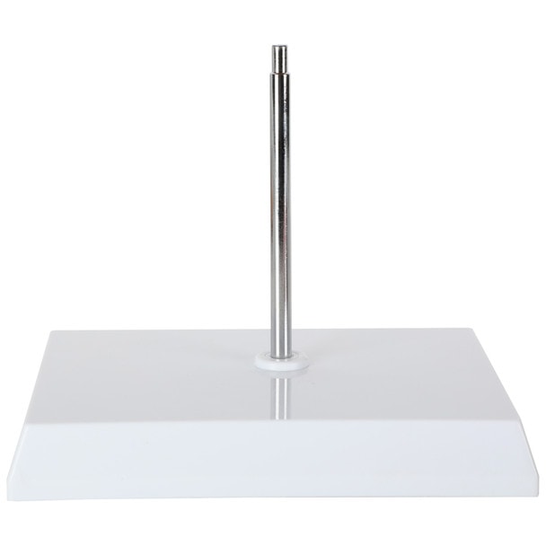 A Plastic Metal Stand, Measuring about 4 Inches by 4 Inches