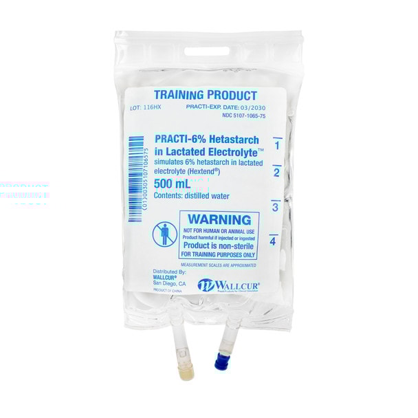 Practi-6% Hetastarch in Lactated Electrolyte 500 mL I.V. Bag - 1 Count