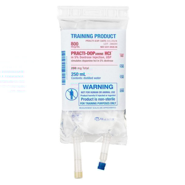 Practi-Dopamine HCl (5% Dextrose, Normal Saline) 250 mL I.V. Bag - 1 Count
