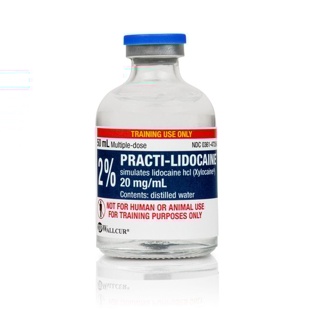 Practi-Lidocaine 2% I.V. (20 mg/mL Vial)  50 mL Vial - 20 Count