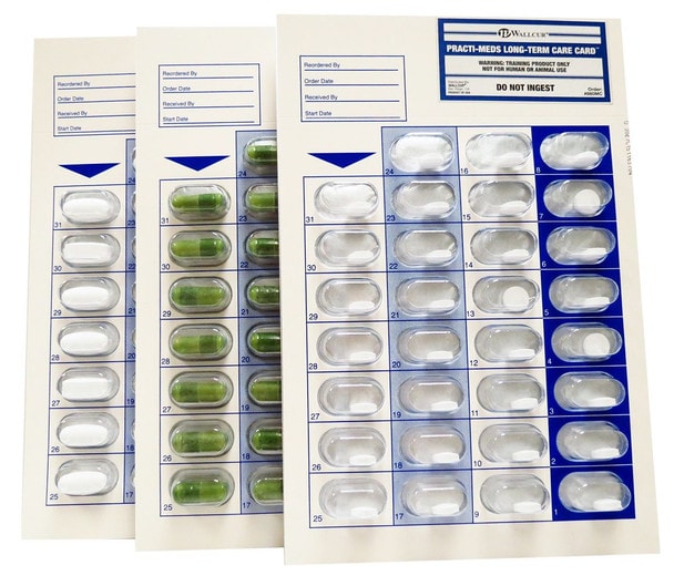 Practi-Meds Long-Term Care Card 3 Med Cards - 3 Count