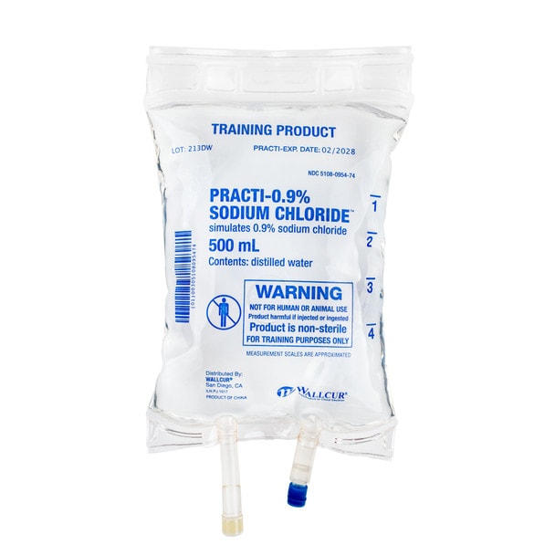 Practi-0.9% Sodium Chloride, Simulated Medication