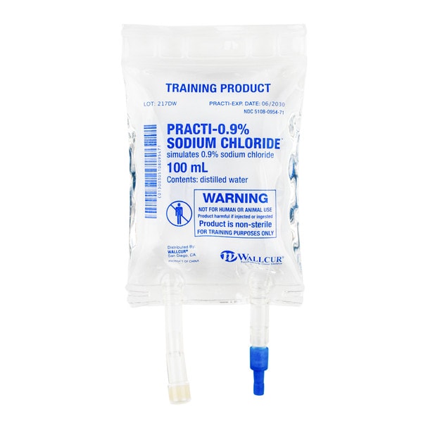 Practi-0.9% Sodium Chloride, Simulated Medication