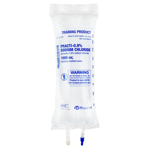 Practi-0.9% Sodium Chloride, Simulated Medication