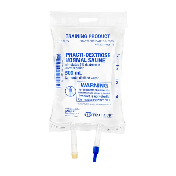 Practi-Dextrose 5% in Normal Saline, Simulated Medication