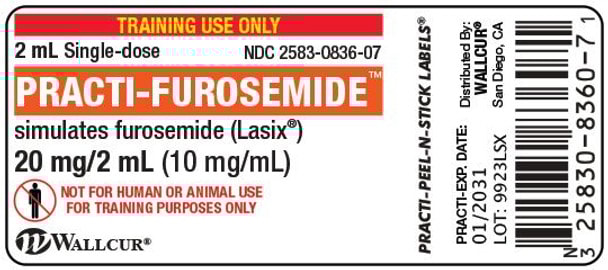 Practi-Furosemide Peel-N-Stick Vial Labels - 100 Count