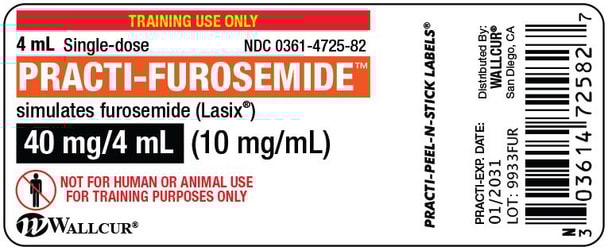 Practi-Furosemide Peel-N-Stick Vial Labels - 100 Count