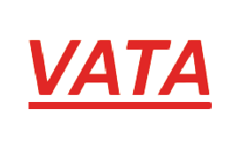 The red text &quot;VATA&quot; with a line beneath it is displayed on a black background.